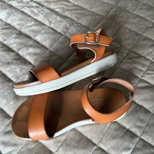 Brown Leather Kids Sandals